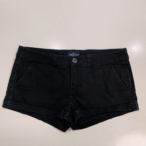 AE Black Shortie Stretch Shorts sz 6